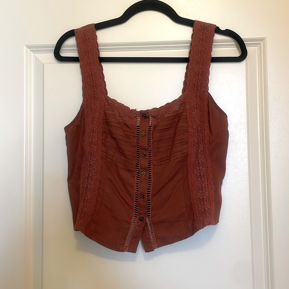 Free People Rust Tank Top